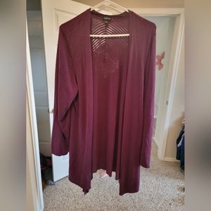 Torrid purple size 3 cardigan